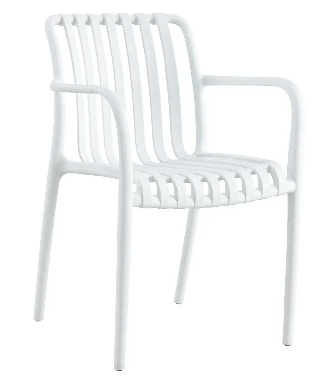 [592.SSALERBL] Sillón SALER, apilable, polipropileno blanco