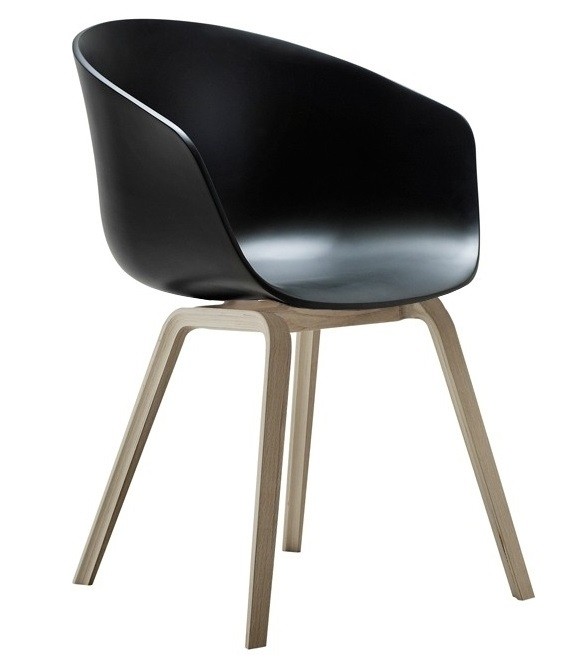[543.SDANTENNE] Sillón DANTE NEW (SU), metal, polipropileno negro