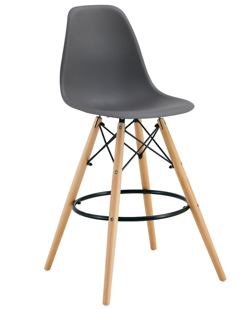 [443.TTOWWPGO] Taburete STAR (SU), madera, carcasa gris oscuro