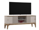 Mueble TV FLORENCIA, blanco roto y cedro, 160 cms.