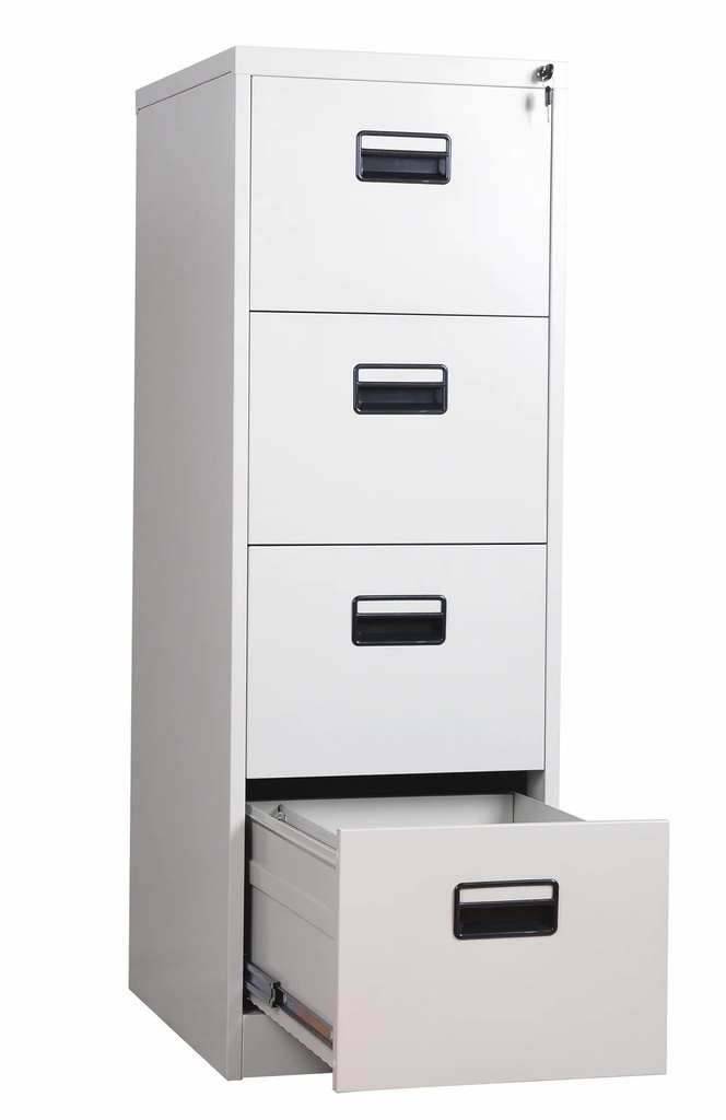 [795.AROLI4C] Archivador metálico OLIMPO, 4 cajones, gris ral 7035