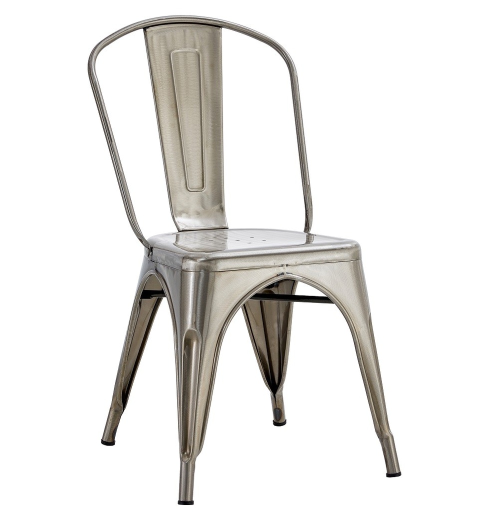 [543.STOEKBRPL] Silla TOL EK BRUSHED, acero, plata