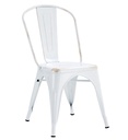 Silla TOL EK VINTAGE, acero, blanco