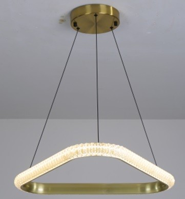 [875.LCBERTR60] Lámpara BERKA TR60, colgante, aluminio, dorada, acrílico, led