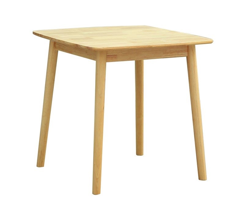 [176. MTRM75C] Mesa TRANSILVANIA, madera natural, 75 x 75 cms