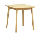 Mesa TRANSILVANIA, madera natural, 75 x 75 cms