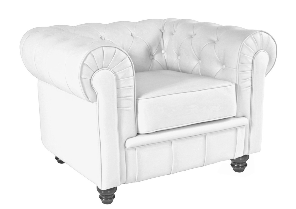 [290.SCHEN1SBL] Sillón CHESTER NEW, similpiel blanca