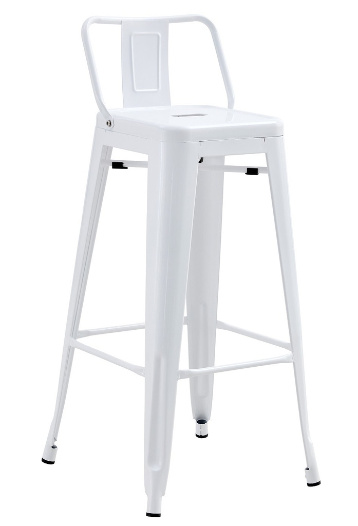 [443.TTOR1EKBL] Taburete TOL R1 EK, apilable, acero, blanco