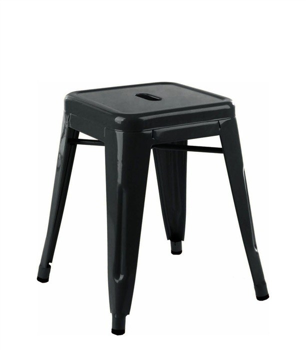 [443.TTOEL46NE] Taburete TOL EK LIMITED 46, bajo, acero, negro