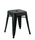 Taburete TOL EK LIMITED 46, bajo, acero, negro
