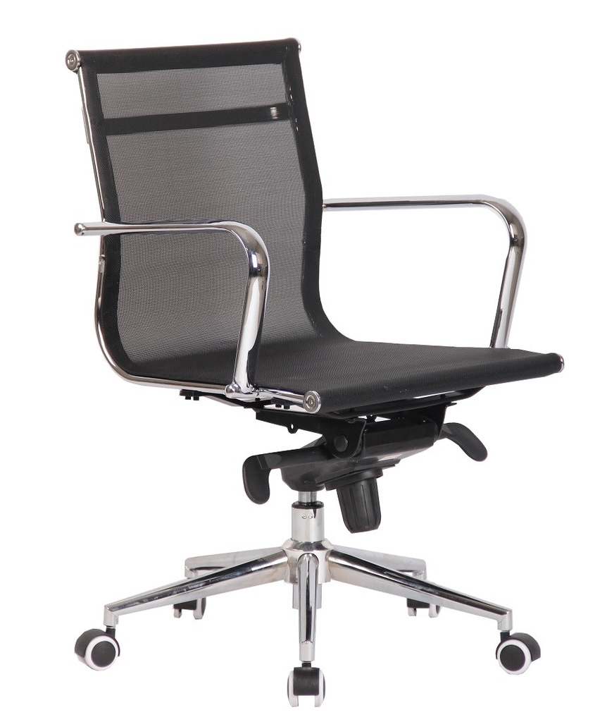 [794.SGZURIMNE] Sillón de oficina ZURICH, giratorio, malla negra