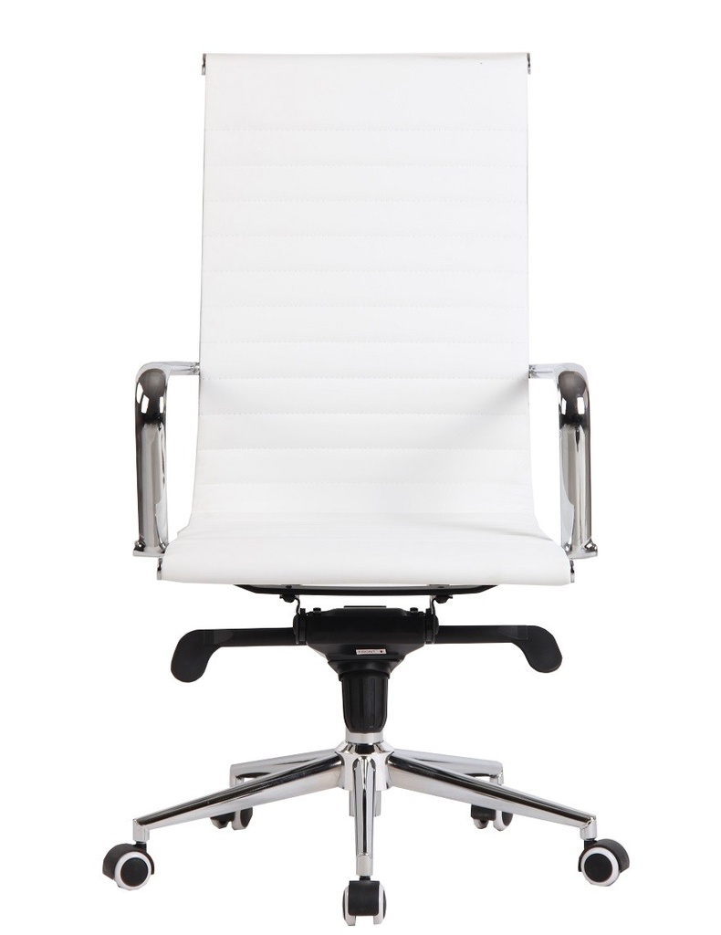 [794.SDROTESBL] Sillón de oficina ROTERDAM, alto, similpiel blanca