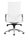 Sillón de oficina ROTERDAM, alto, similpiel blanca