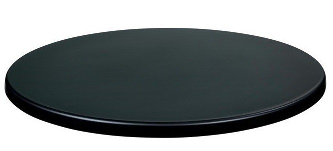[133.TWUNE80R] Tablero de mesa Werzalit WER-UNIART, Negro 3190, 80 cms de diámetro