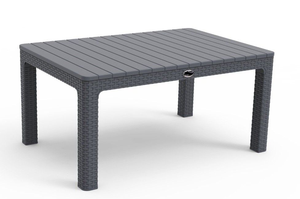 [179.MBALB90GR] Mesa ALBUFEIRA, baja, polipropileno gris, 90 x 60 cms