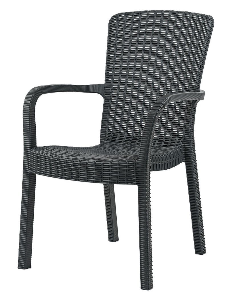 [579.SARUBACH] Sillón ARUBA, apilable, polipropileno marrón chocolate