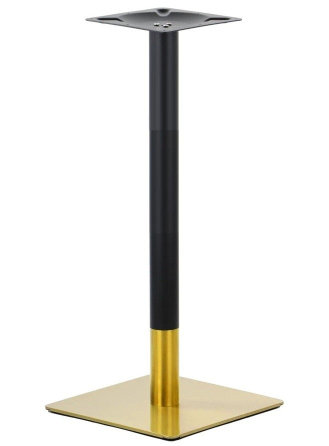 [110.BVERCU110] Base de mesa VERSALLES NEW 110 CUDO, alta, dorada y negra, 45 x 45 cms, altura 110 cms