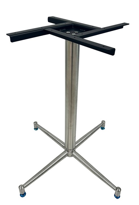 [110.BMPAUAI72] Base de mesa PAUDY, acero inoxidable, base de 63 x 63 cms, altura 72 cms