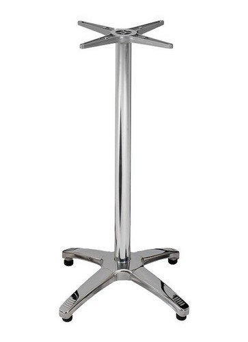 Base de mesa ROMA NEW, alta, 4 brazos, inoxidable y aluminio*
