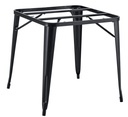 Base de mesa TOL EK, acero, negra, para tapa de 80 x 80 cms