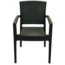 Sillón LARRY, apilable, polipropileno antracita