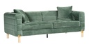 Sofá LARIOS, 3 plazas, tejido corduroy verde claro