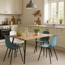 MESA FIJA PIMER MELAMINA PATAS NEGRAS